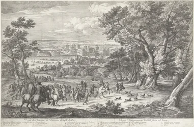 Vue du château et du parc de Vincennes